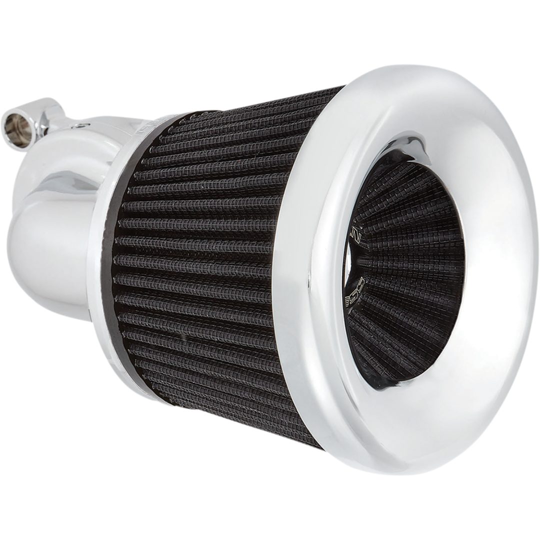 Luftfilterkit Velocity 90° Silver/krom ARLEN NESS Luftrenare