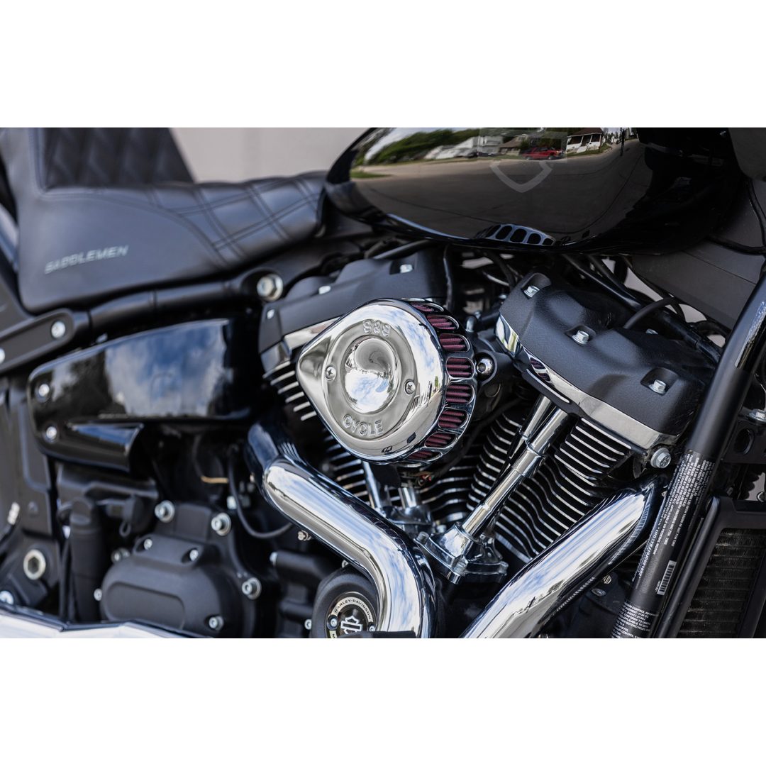 Luftfilterlock Stealth Krom S&S Cycle Skydd – bild 3
