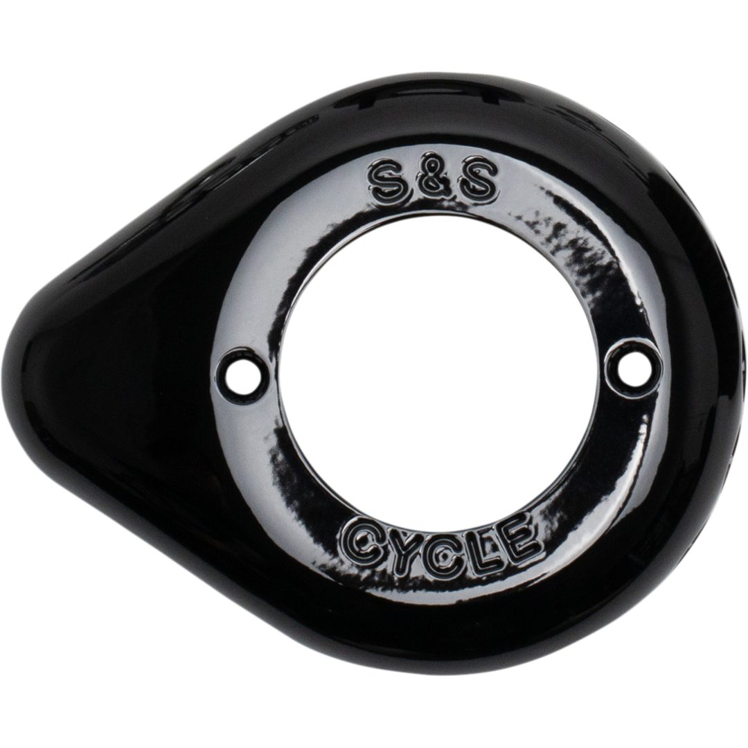 Luftfilterlock Teardrop Svart Glansig Pulverlackerad S&S Cycle