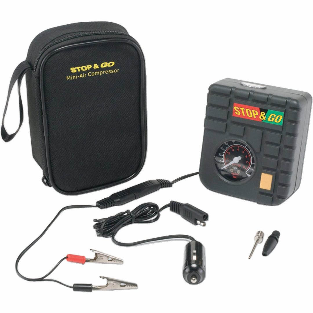 Luftkompressor Mini Svart STOP & GO INTERNATIONAL