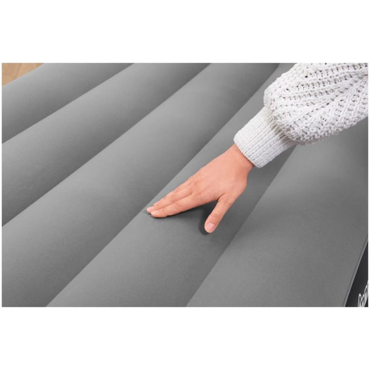 Luftmadrass med inbyggd fotpump flockad 191x97x46 cm Bestway – bild 6