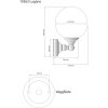 Lugano Vägglampa Bad, Krom/opal ANETA HOME Krom /Opalvit – miniatyr 2
