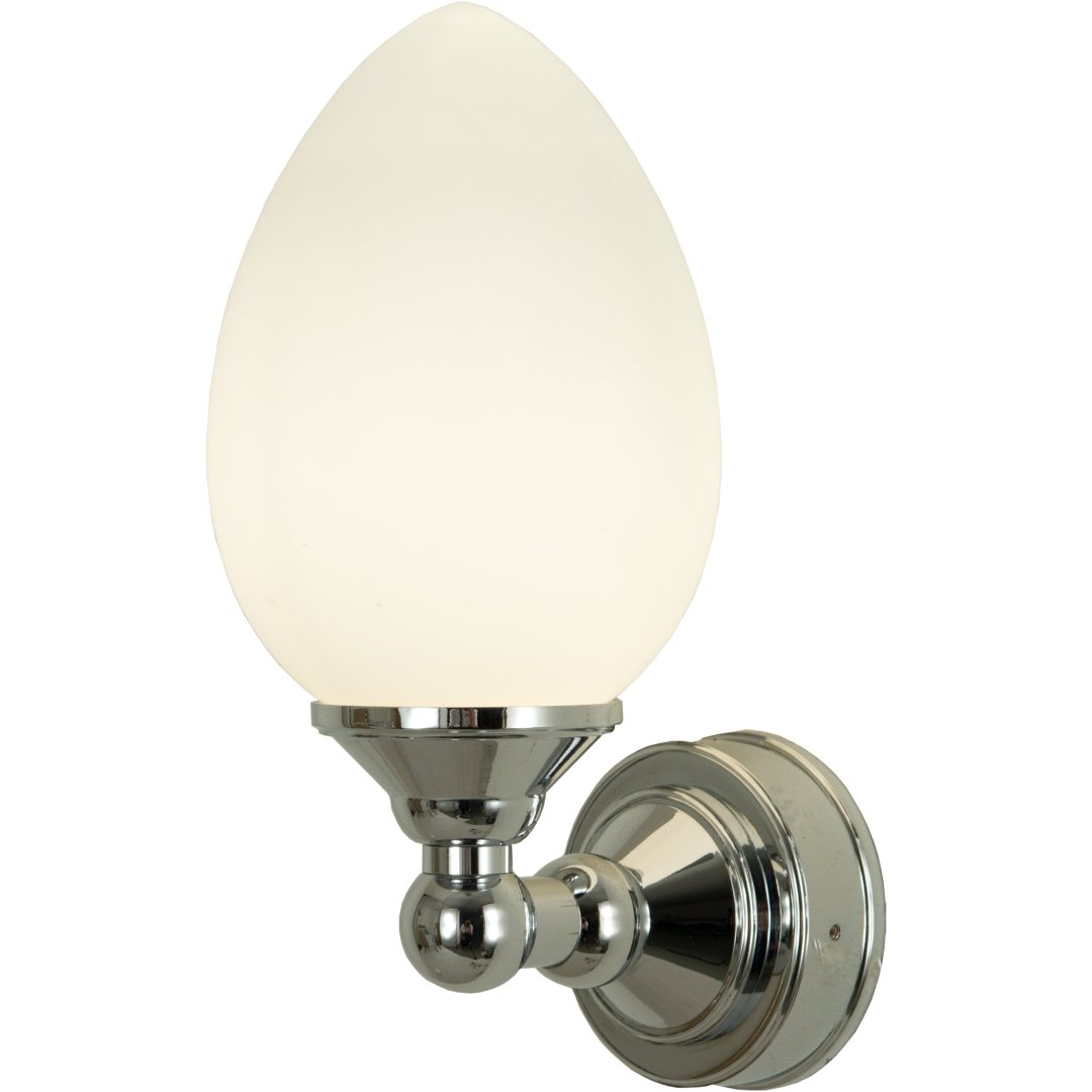 Luigi Vägglampa Bad, Krom/opal ANETA HOME Krom /Opalvit