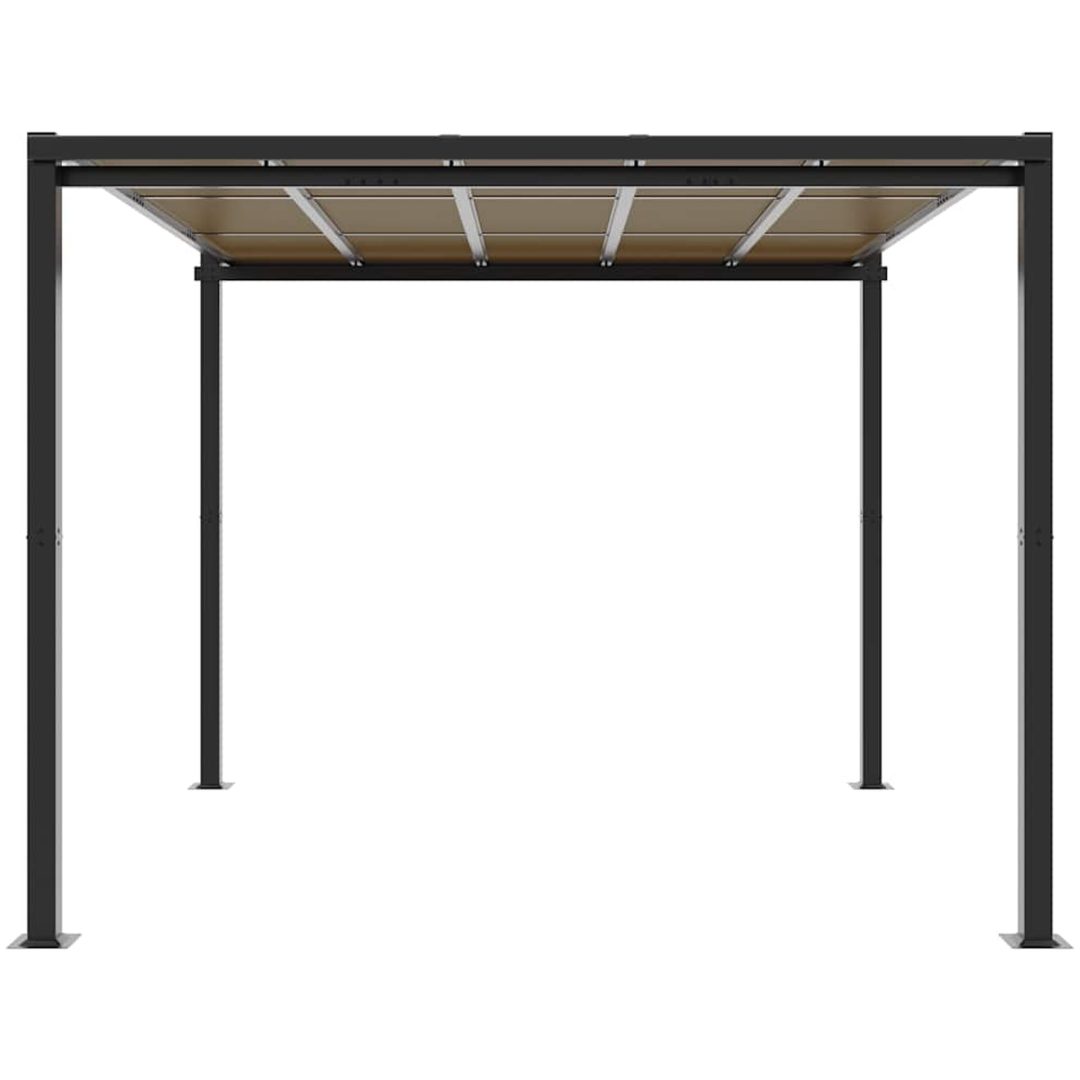 Lusthus antracit 3x3 m aluminium vidaXL – bild 3