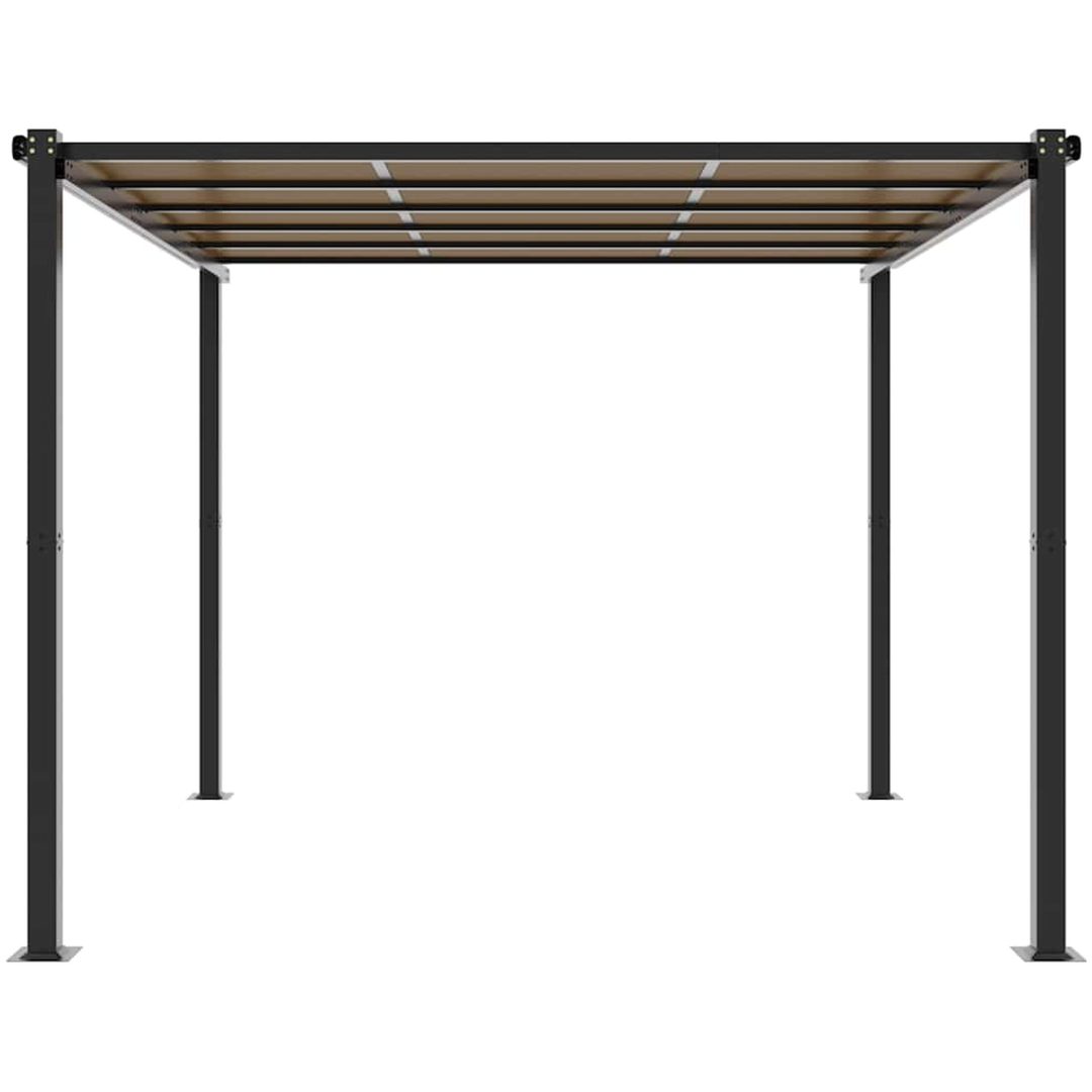 Lusthus antracit 3x3 m aluminium vidaXL – bild 4