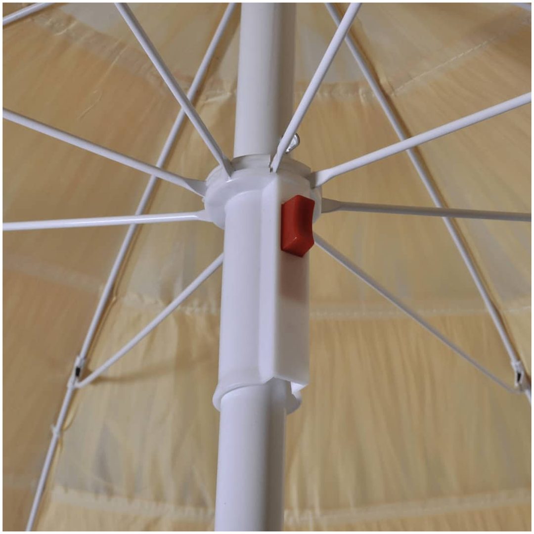 Lutbart strandparasoll Hawaii inspirerad vidaXL – bild 6