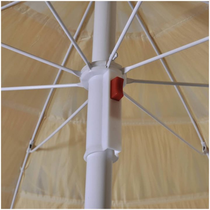 Lutbart strandparasoll Hawaii inspirerad vidaXL – bild 6
