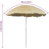 Lutbart strandparasoll Hawaii inspirerad vidaXL – miniatyr 7