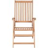 Lutningsbara trädgårdsstolar 2 st massiv teak vidaXL – miniatyr 3