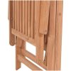 Lutningsbara trädgårdsstolar 2 st massiv teak vidaXL – miniatyr 8
