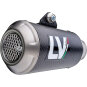 Avgassystem Slip-on Lv-10 Carbon Matt/Svart/Silver/Sandblästrad LEOVINCE
