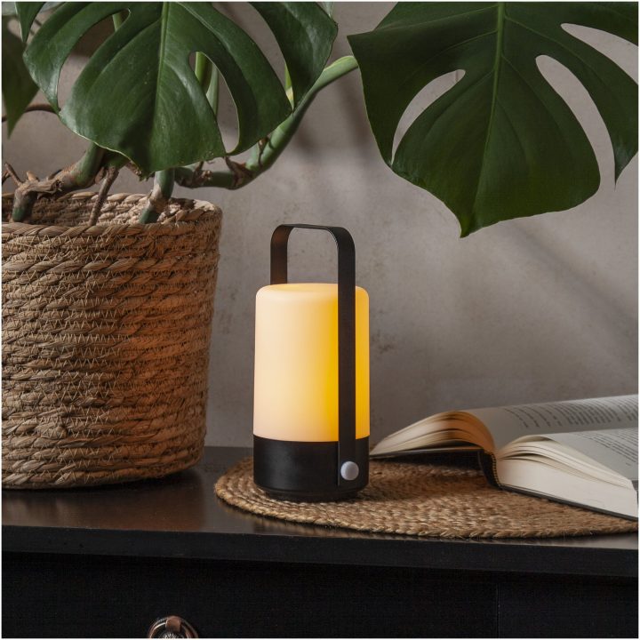 Lykta Flame lantern Svart Star Trading – bild 2