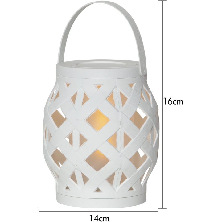 Lykta Flame lantern Vit Star Trading – bild 7