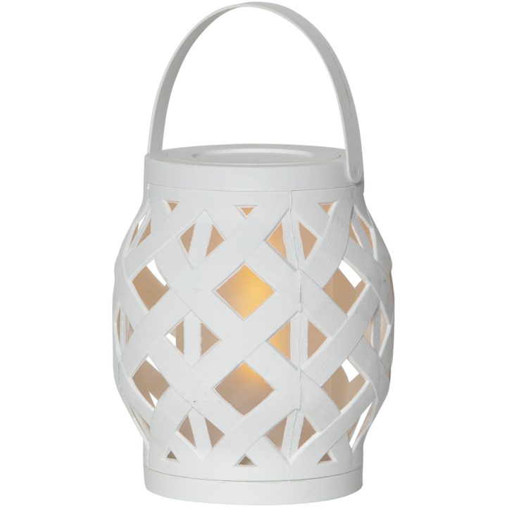 Lykta Flame lantern Vit Star Trading – bild 3