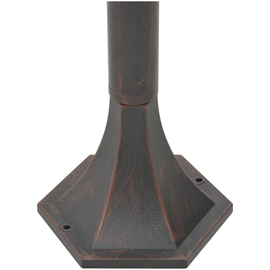 Lyktstolpar för trädgård 6 st E27 110 cm aluminium brons vidaXL – bild 5
