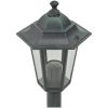 Lyktstolpar för trädgård 6 st E27 110 cm aluminium mörkgrön vidaXL – miniatyr 4