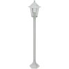 Lyktstolpar för trädgård 6 st E27 110 cm aluminium vit vidaXL – miniatyr 2