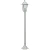 Lyktstolpar för trädgård 6 st E27 110 cm aluminium vit vidaXL – miniatyr 3