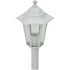 Lyktstolpar för trädgård 6 st E27 110 cm aluminium vit vidaXL – miniatyr 4