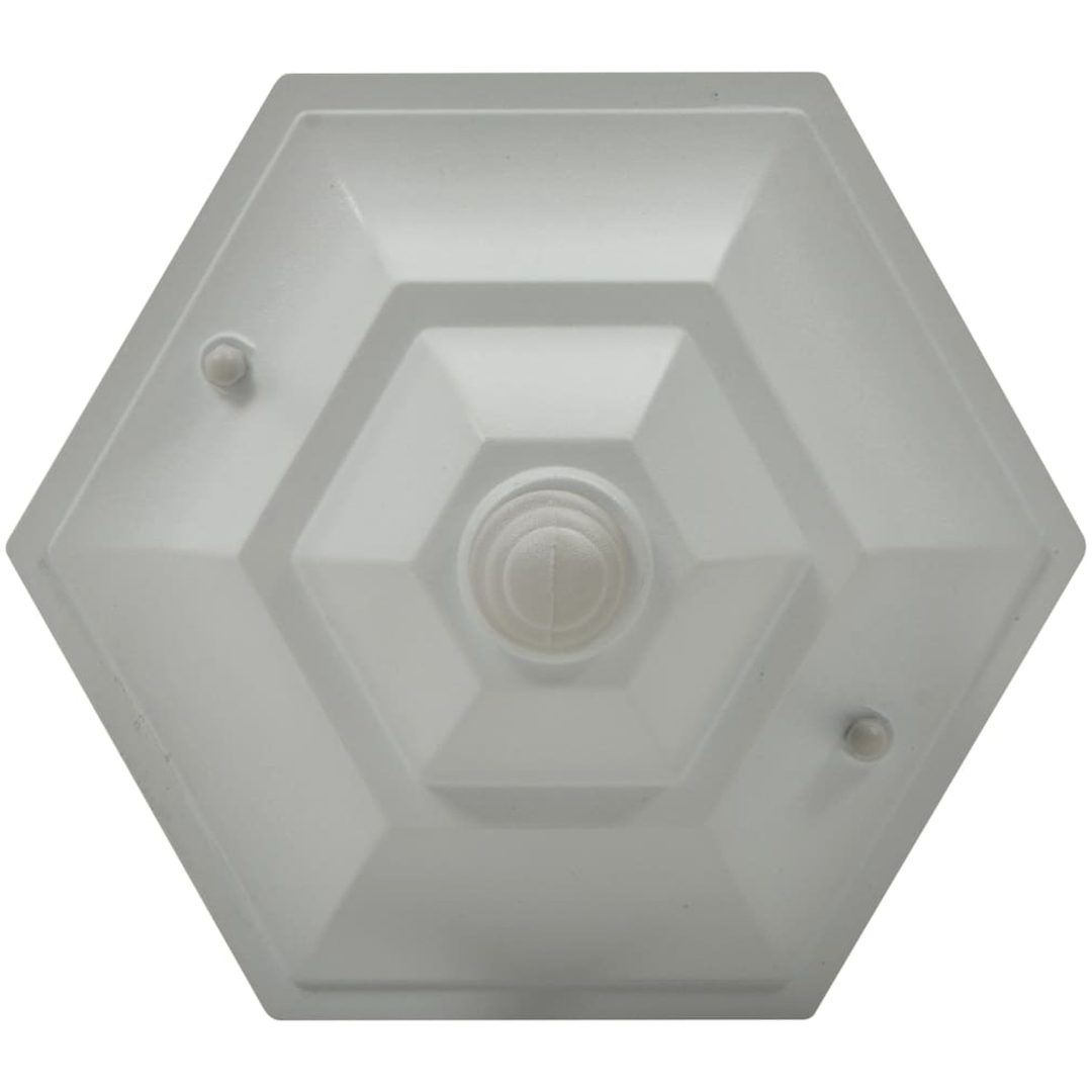 Lyktstolpar för trädgård 6 st E27 110 cm aluminium vit vidaXL – bild 5