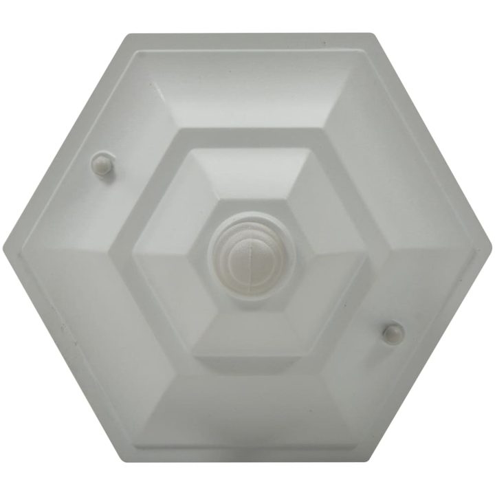 Lyktstolpar för trädgård 6 st E27 110 cm aluminium vit vidaXL – bild 5