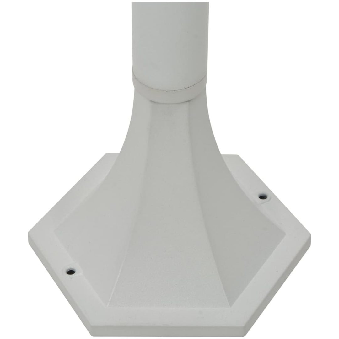 Lyktstolpar för trädgård 6 st E27 110 cm aluminium vit vidaXL – bild 6