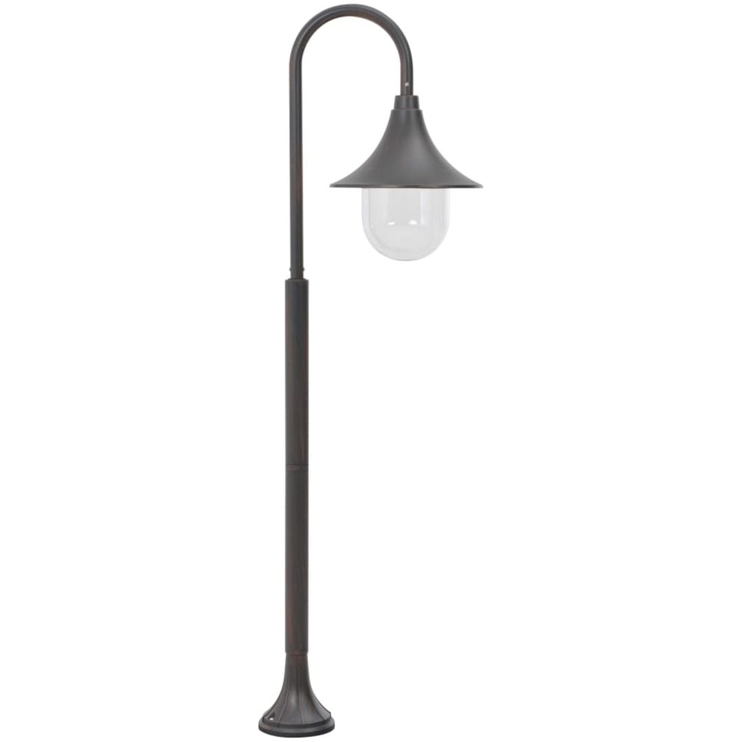 Lyktstolpe för trädgård E27 120 cm aluminium brons vidaXL – bild 2