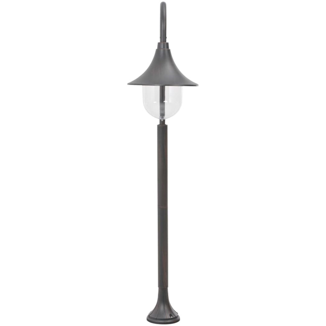 Lyktstolpe för trädgård E27 120 cm aluminium brons vidaXL – bild 3