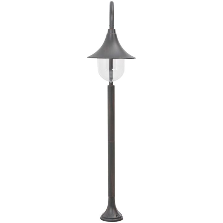 Lyktstolpe för trädgård E27 120 cm aluminium brons vidaXL – bild 3