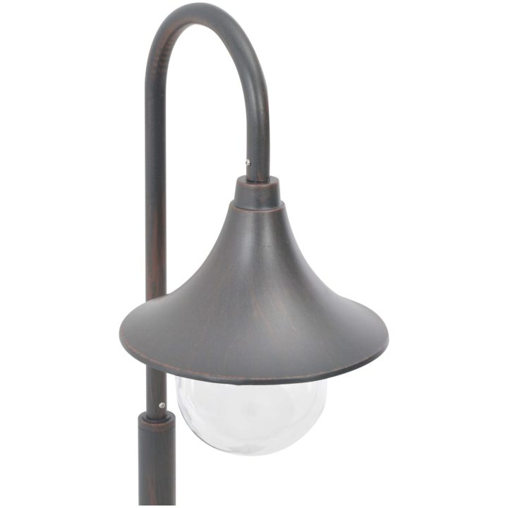 Lyktstolpe för trädgård E27 120 cm aluminium brons vidaXL – bild 5