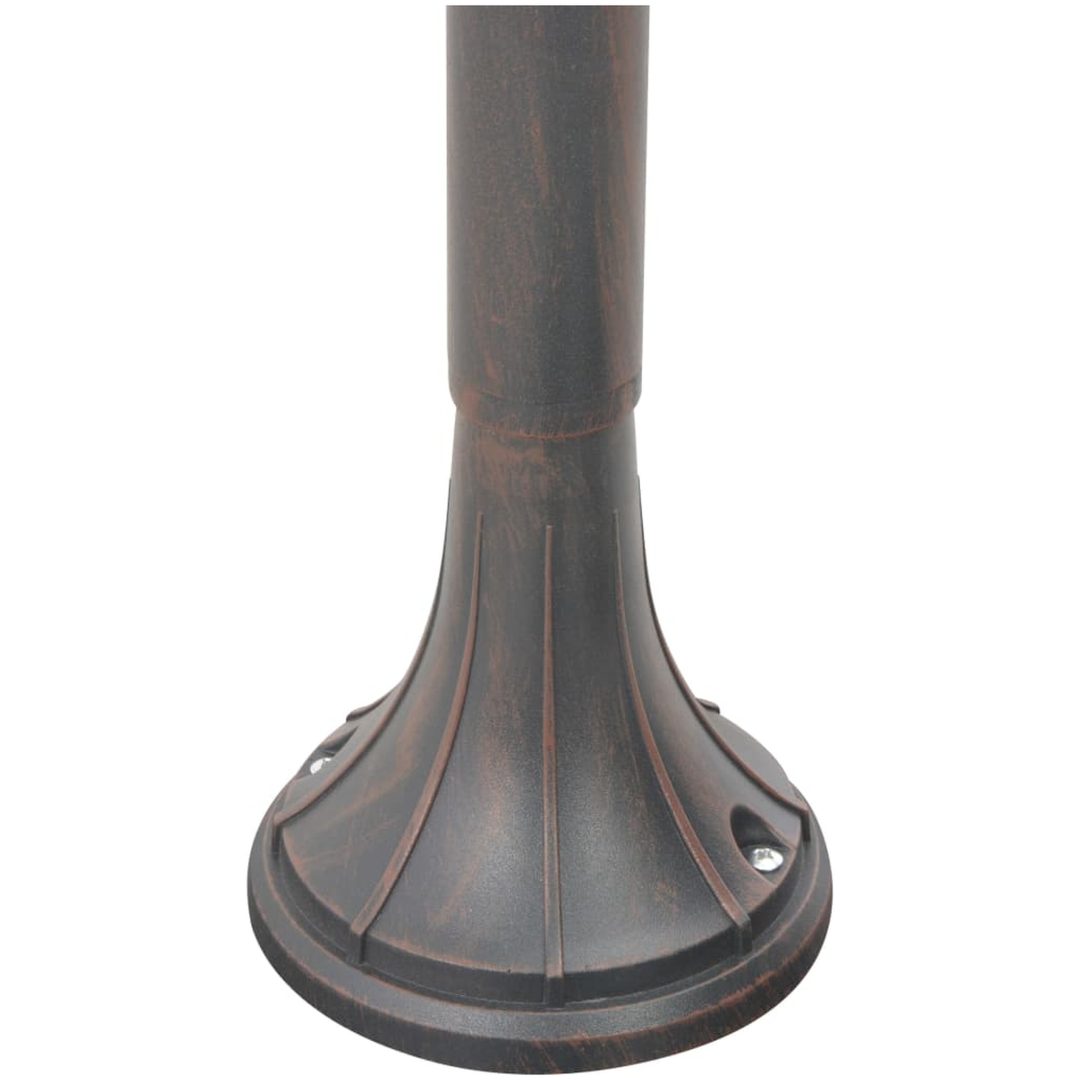 Lyktstolpe för trädgård E27 120 cm aluminium brons vidaXL – bild 6