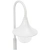 Lyktstolpe för trädgård E27 120 cm aluminium vit vidaXL – miniatyr 4