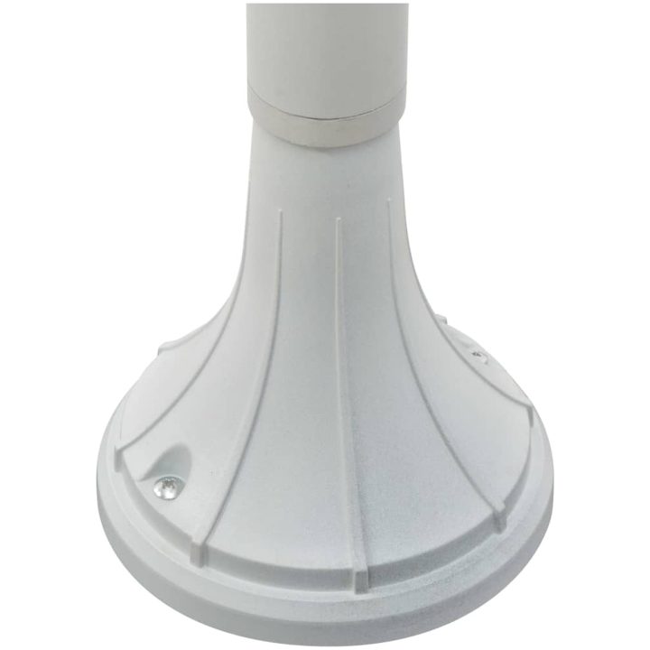 Lyktstolpe för trädgård E27 120 cm aluminium vit vidaXL – bild 6