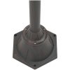 Lyktstolpe för trädgård E27 220 cm aluminium 2 lyktor brons vidaXL – miniatyr 4