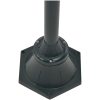 Lyktstolpe för trädgård E27 220 cm aluminium 2 lyktor mörkgrön vidaXL – miniatyr 4