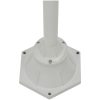 Lyktstolpe för trädgård E27 220 cm aluminium 2 lyktor vit vidaXL – miniatyr 4