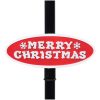 Lyktstolpe med jultomte svart och röd 81x40x PVC vidaXL 188 cm – miniatyr 10