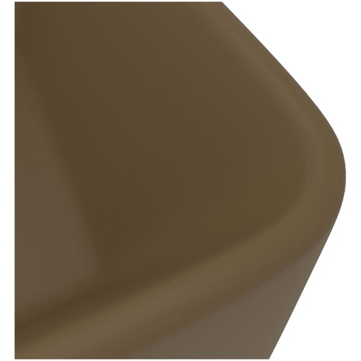 Lyxigt handfat matt gräddvit 41x30x12 cm keramik vidaXL – bild 5