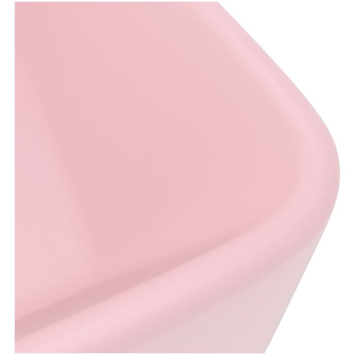 Lyxigt handfat matt rosa 41x30x12 cm keramik vidaXL – bild 5