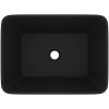 Lyxigt handfat matt svart 41x30x12 cm keramik vidaXL – miniatyr 3