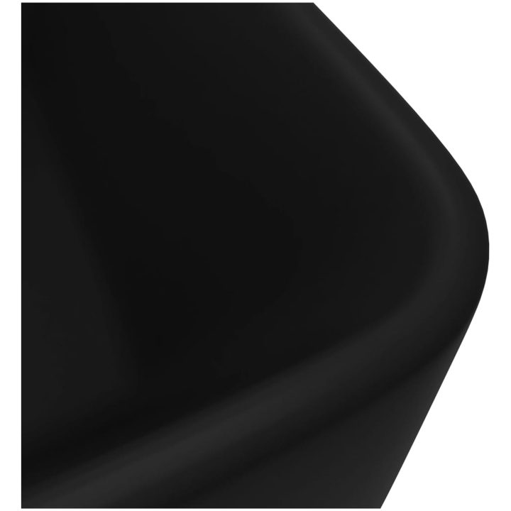 Lyxigt handfat matt svart 41x30x12 cm keramik vidaXL – bild 5
