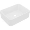 Lyxigt handfat matt vit 41x30x12 cm keramik vidaXL – miniatyr 2