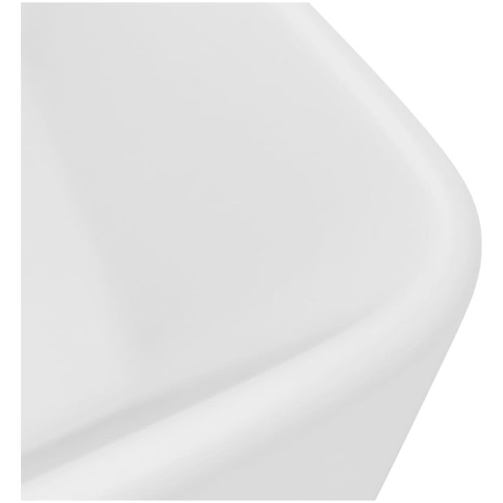 Lyxigt handfat matt vit 41x30x12 cm keramik vidaXL – bild 5
