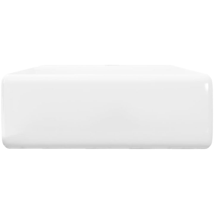 Lyxigt keramisk handfat med överflöds- och kranhål 41 x 41 cm vidaXL – bild 5