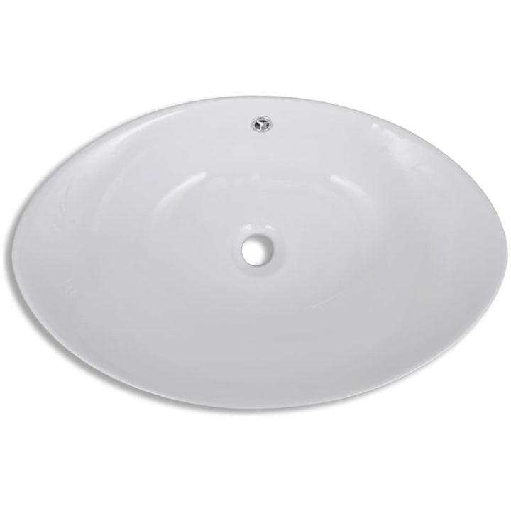 Lyxigt ovanpåliggande handfat i keramik 59 x 38,5 cm vidaXL – bild 4