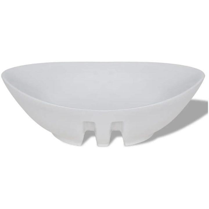 Lyxigt ovanpåliggande handfat i keramik 59 x 38,5 cm vidaXL – bild 5