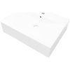 Lyxigt rektangulärt handfat 60 x 46 cm keramiskt vit vidaXL – miniatyr 2