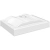 Lyxigt rektangulärt handfat 60 x 46 cm keramiskt vit vidaXL – miniatyr 4