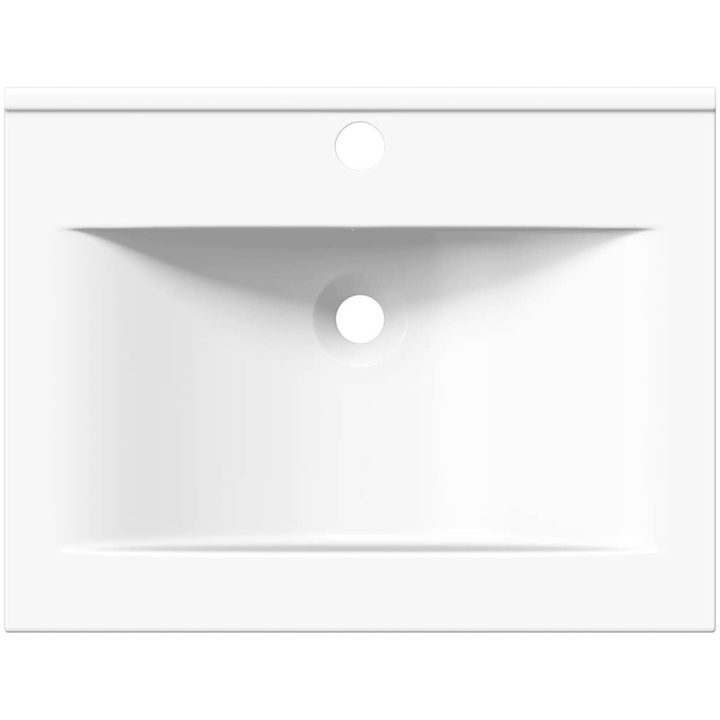 Lyxigt rektangulärt handfat 60 x 46 cm keramiskt vit vidaXL – bild 7