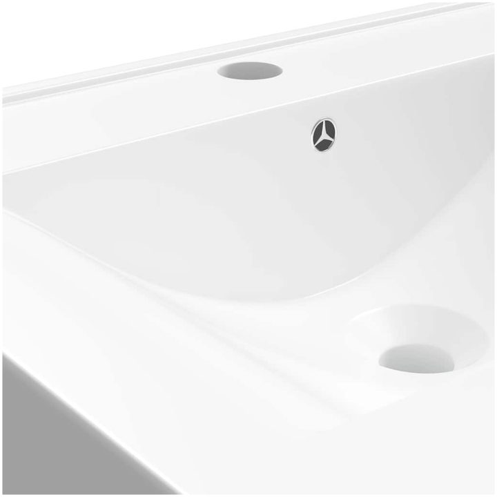 Lyxigt rektangulärt handfat 60 x 46 cm keramiskt vit vidaXL – bild 8